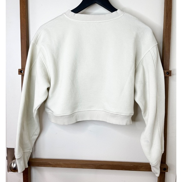Embroidered Zara Cream Cropped Sweater - Picture 2 of 3